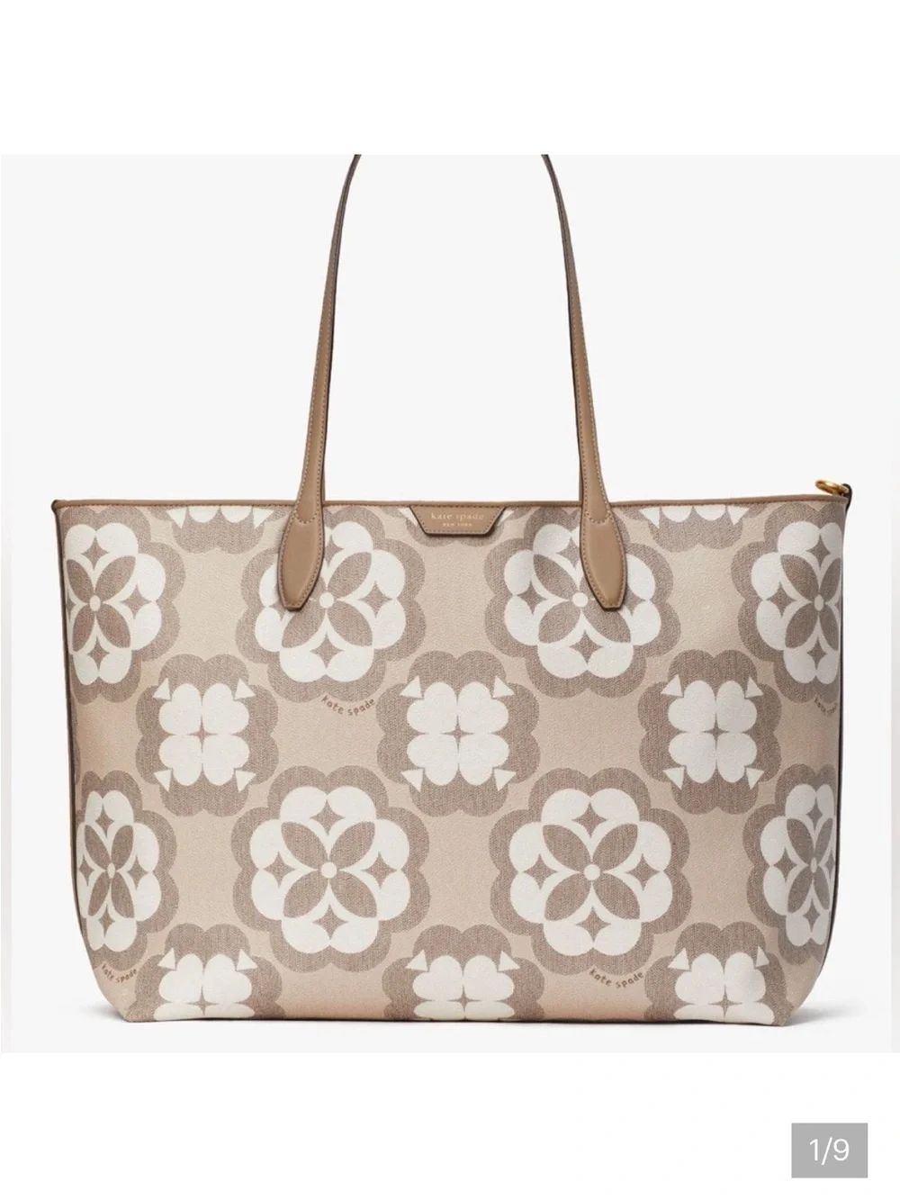 EUC kate spade Flower Monogram Sutton Large Tote